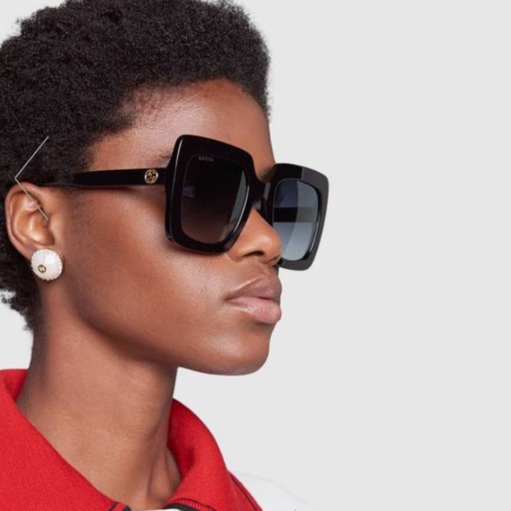 Gucci Sunglasses GG0328S 001 Black grey